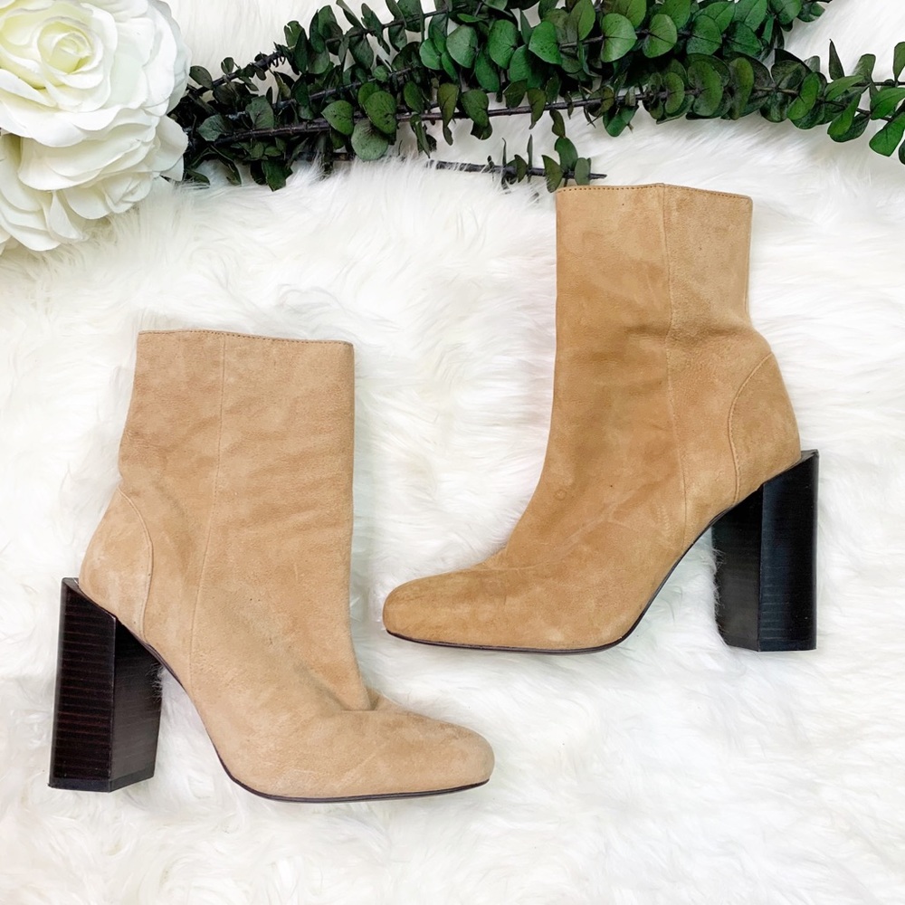 Jeffrey Campbell Suede Block Heel Bootie